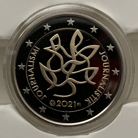 2€ 2021 Suomi Journalismi Proof