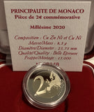 2€ 2020 Monaco Honoré III Proof